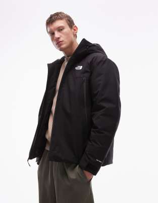 The North Face MTN Range down insulated waterproof hooded jacket in black