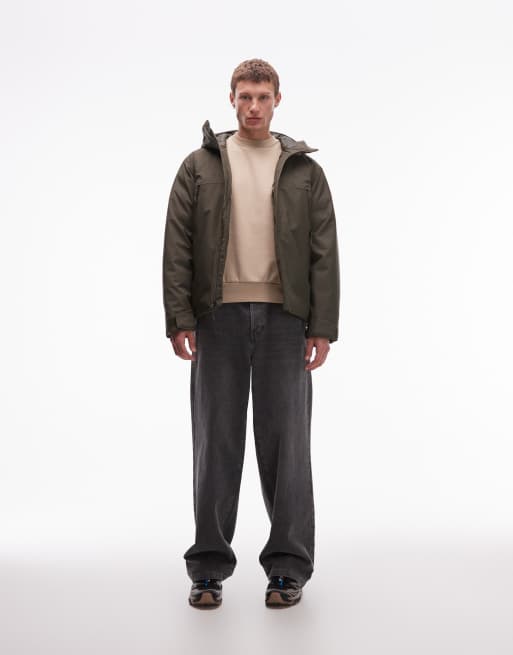 The North Face MTN Range down insulated waterproof hooded jacket in dark green, 2 of 5