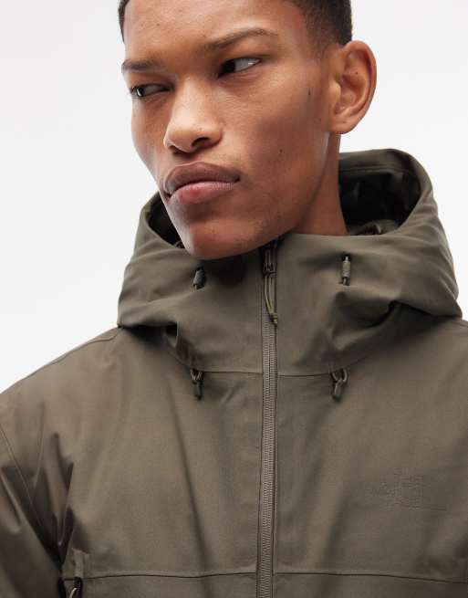 The North Face MTN Range down insulated waterproof hooded parka jacket in green, 5 of 5