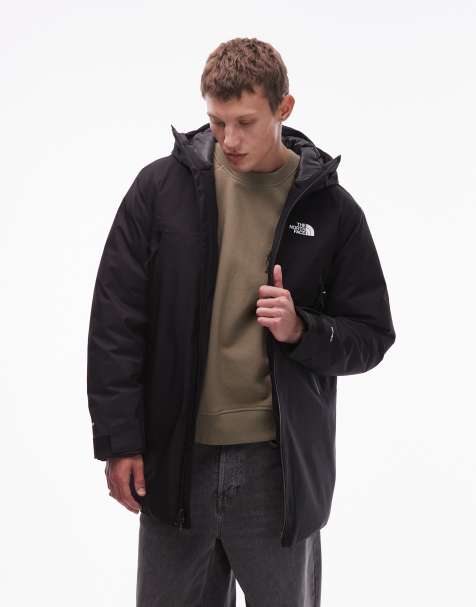 The North Face – MTN Range – Wasserdichter, isolierter Daunen-Parka in Schwarz mit Kapuze - view 1