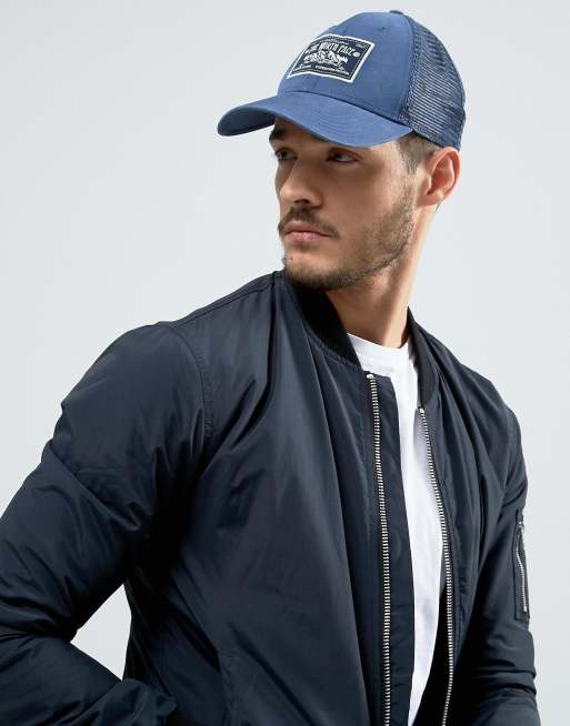 The North Face Mudder Trucker Cap Blue ASOS