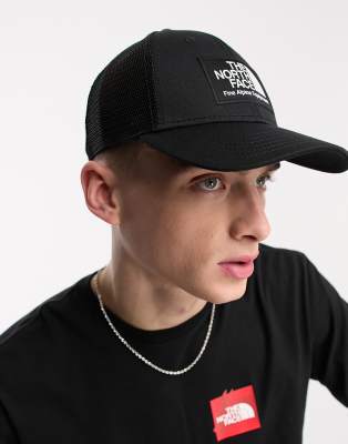 The North Face Mudder Trucker Cap With Mesh Back In Black ASOS   203246426 1 Black