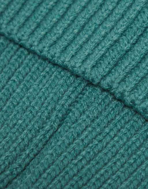 The North Face - Muts met omgeslagen rand en logopatch in saliegroen, 4 van 4