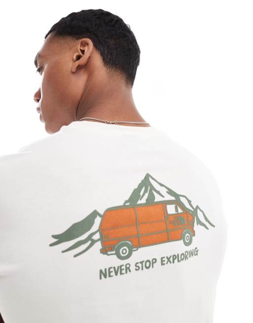 The North Face – Naturvit t-shirt med grafiskt tryck, 2 av 4