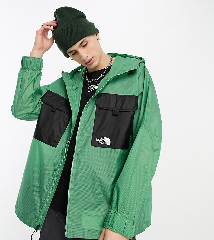 The North Face Nekkar hooded water repellent jacket in green Exclusive at ASOS
