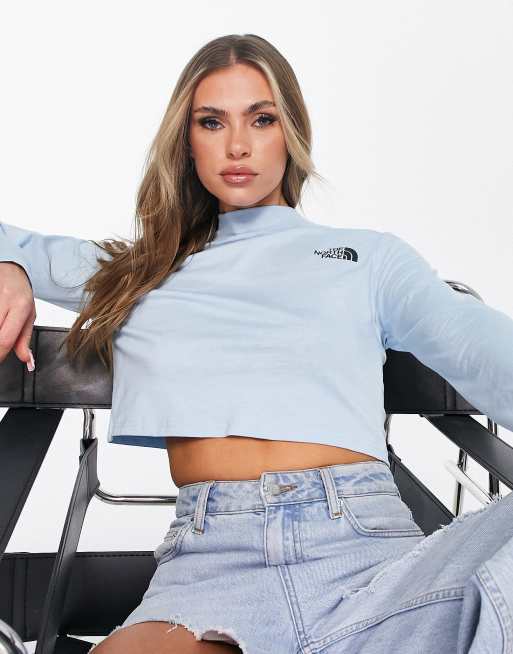 The North Face Nekku long sleeve t-shirt in light blue Exclusive at ASOS