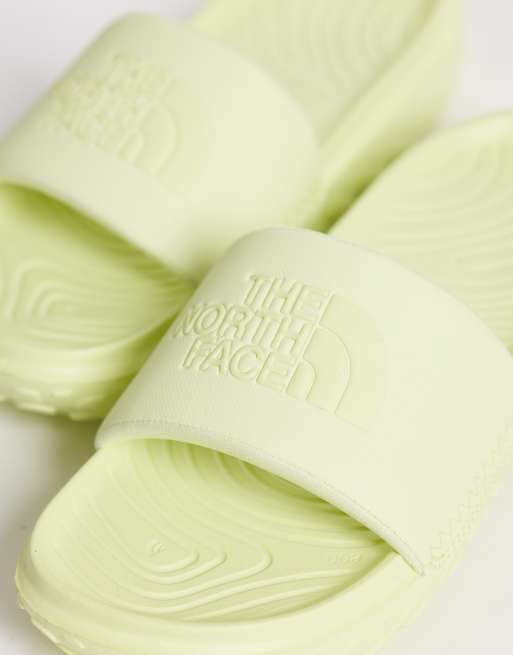 The North Face Never Stop Cush slide in yellow, 3 of 4