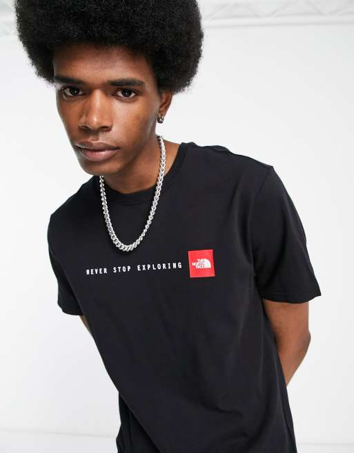 The North Face Never Stop Exploring t shirt in black ASOS