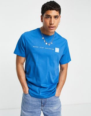 The North Face Never Stop Exploring t-shirt in blue