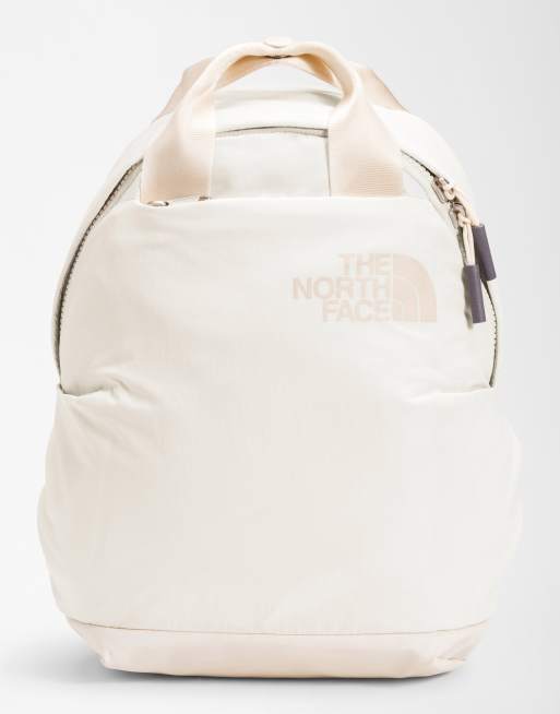 North face hotsell vintage white backpack