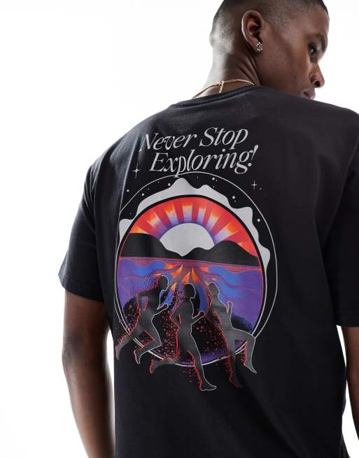 The North Face - Never Stop - T-shirt unisex nera con stampa sul retro, 2 di 4