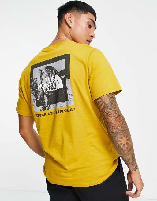 North face yellow store top