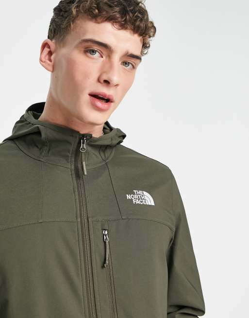 The North Face Nimble hooded fleece jacket in khaki