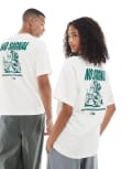 [The North Face] The North Face No Signal unisex back print t-shirt in off white 2XL White dune