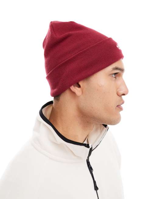 The North Face - Norm - Beanie met logo in bordeauxrood, 3 van 4