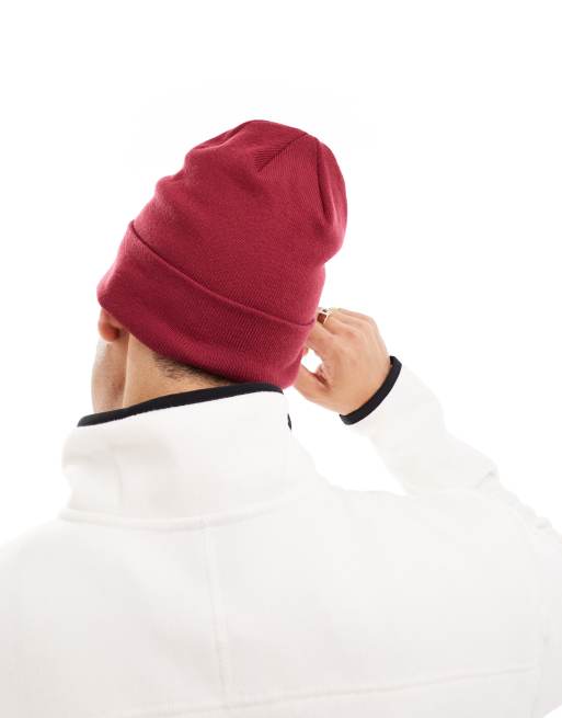 The North Face – Norm – Bordowa czapka beanie z logo, 4 z 4