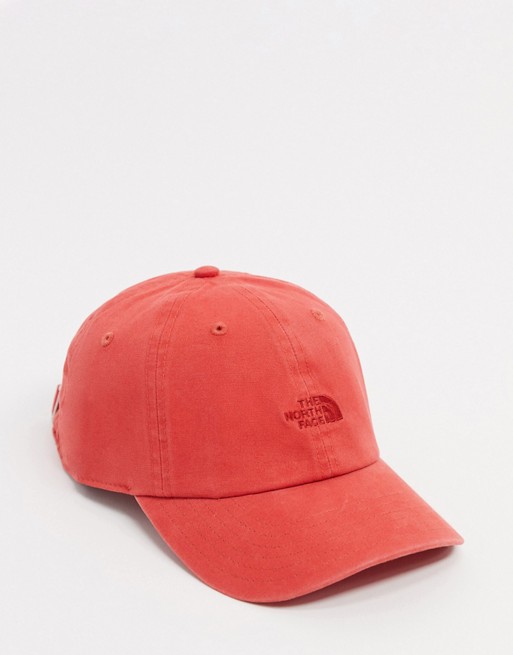The North Face Norm cap in faded red