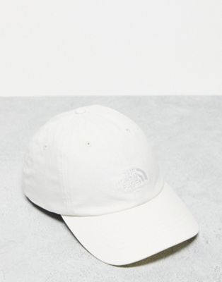 The North Face Norm cotton cap in off white