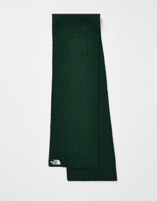The North Face Norm knitted scarf in pine green - ASOS Price Checker