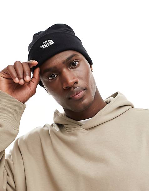 The North Face Norm shallow beanie in black