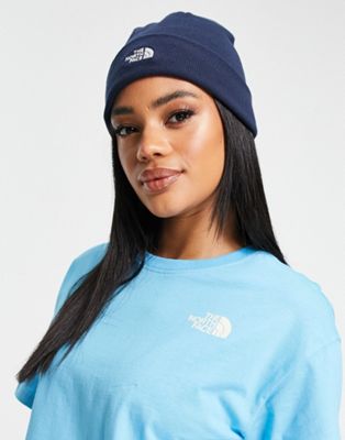 The North Face Norm Shallow beanie in navy