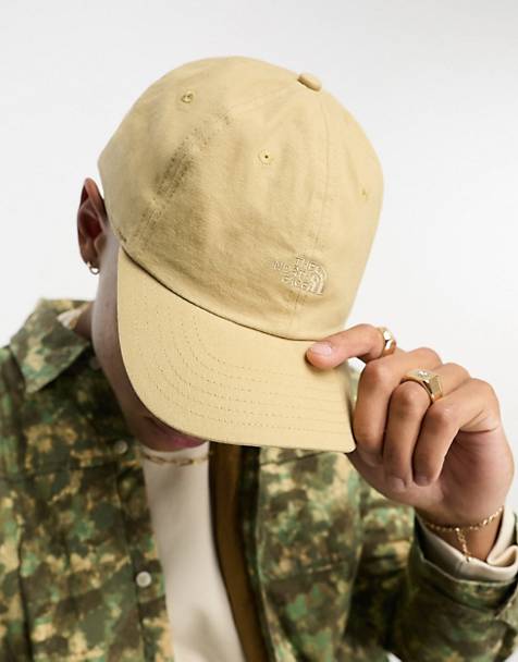 The North Face Norm washed cotton cap in beige