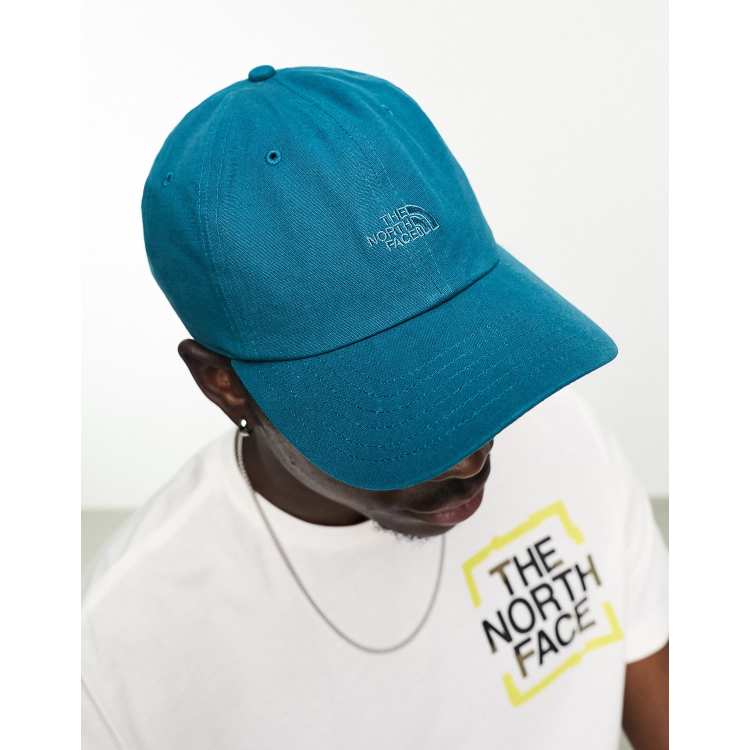 The North Face Norm washed cotton cap in teal ASOS