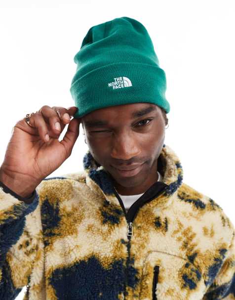 The North Face – Norm – Zielona czapka beanie z logo - view 1