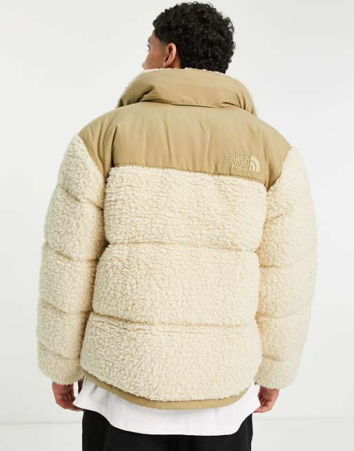 The North Face Novelty Nuptse jacket in beige | ASOS