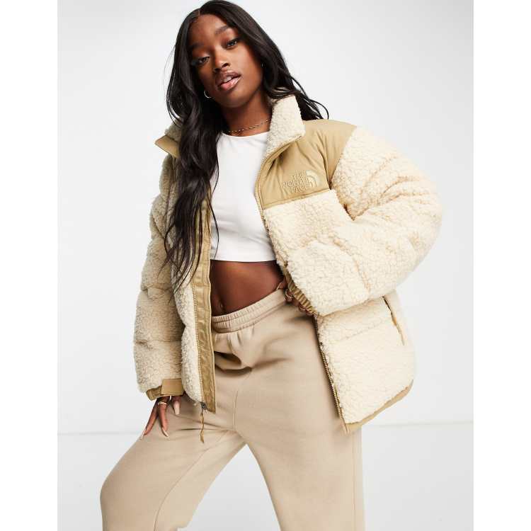 North face on sale cream coat