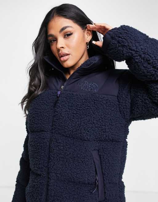 The North Face Novelty Nuptse jacket in navy