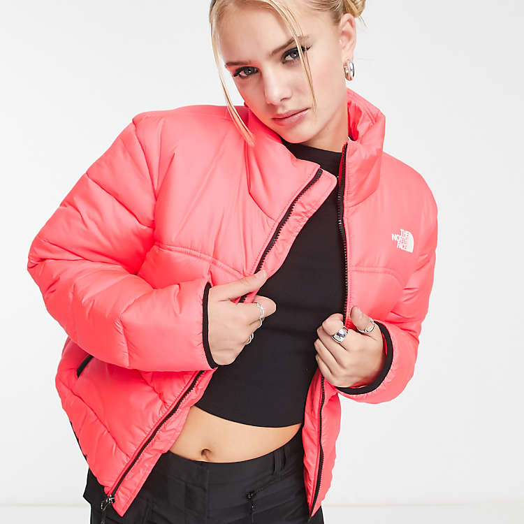 The North Face NSE 2000 puffer jacket in bright coral | ASOS The North Face NSE 2000 puffer jacket in bright coral | ASOS