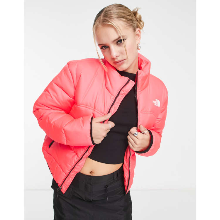 Crazy For You Neon Coral Puffer Jacket - West Avenue