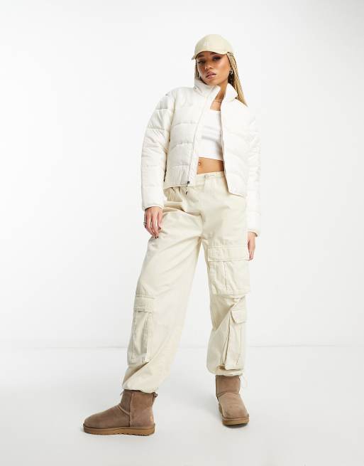 The North Face NSE 2000 puffer jacket in white, 3 of 4