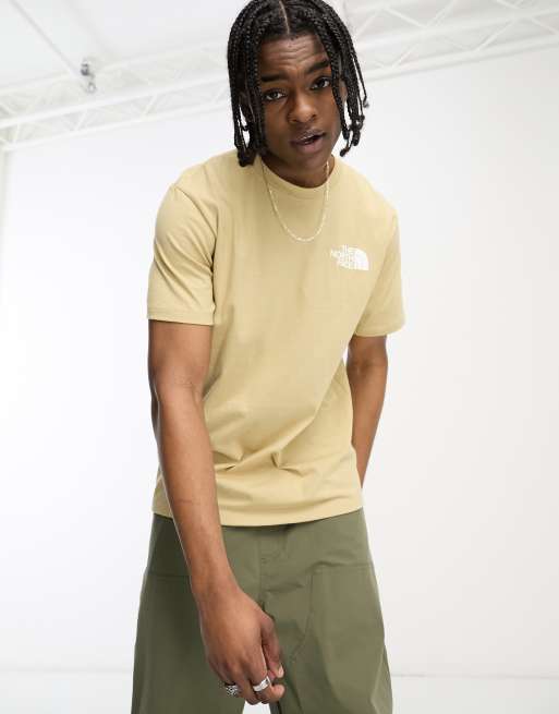 The North Face Box Logo T-Shirt for Men in Brown