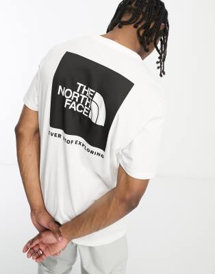 The North Face East back print long sleeve t-shirt in white, ASOS