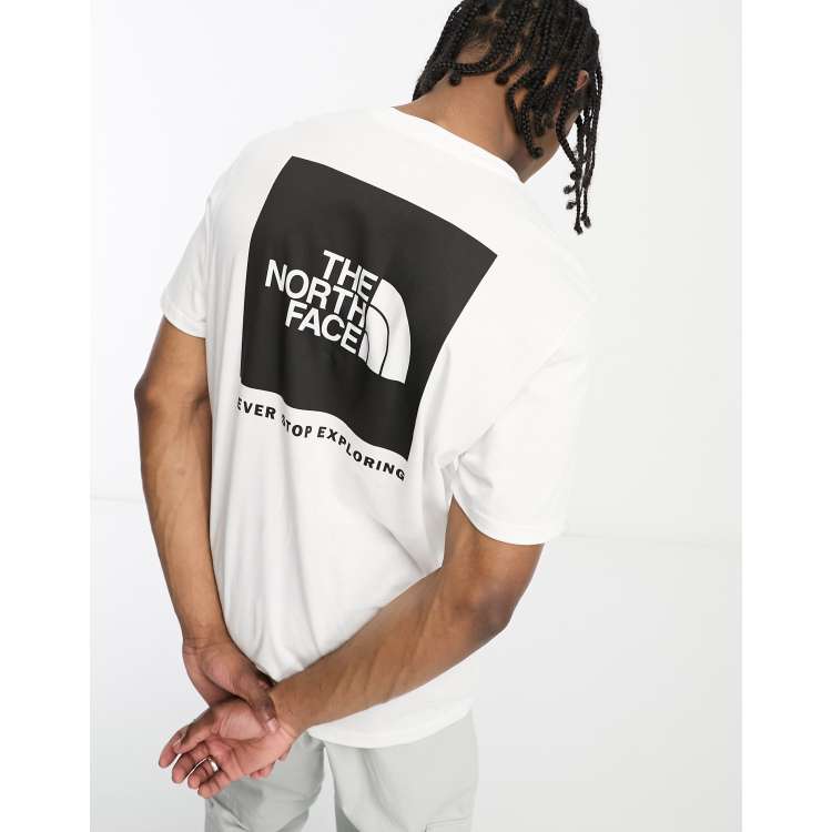 The North Face NSE Box back print logo t-shirt in white