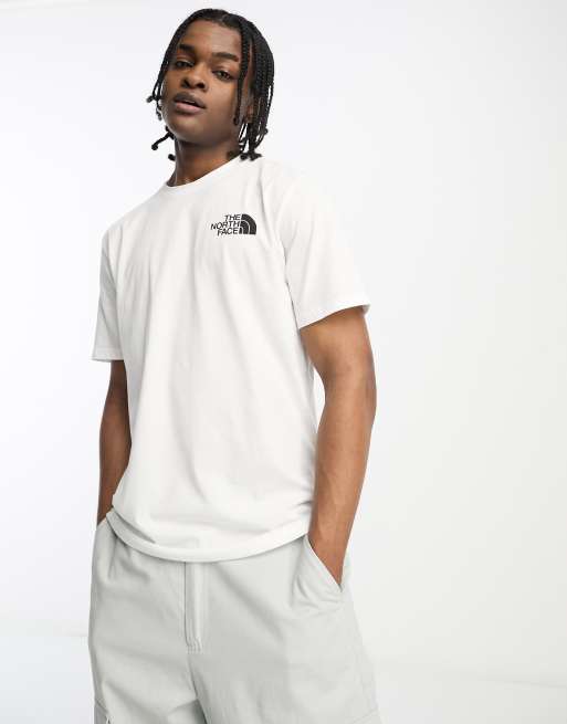 The North Face NSE Box back print logo t-shirt in white