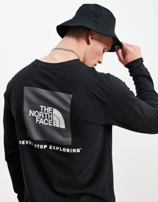 the north face box nse mens black hoodie