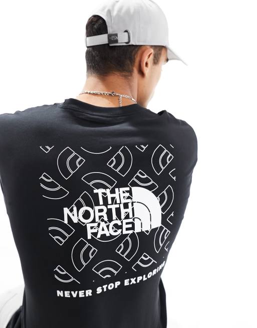 The North Face NSE Box back print t-shirt in black