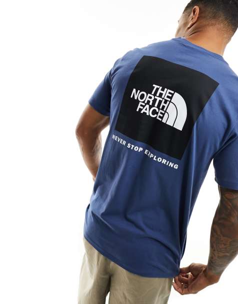 The North Face NSE box back print T-shirt in blue - view 1