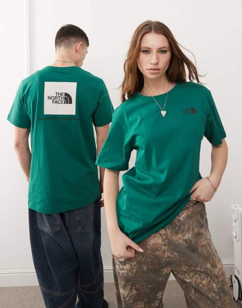 The North Face NSE Box back print t-shirt in green - view 1