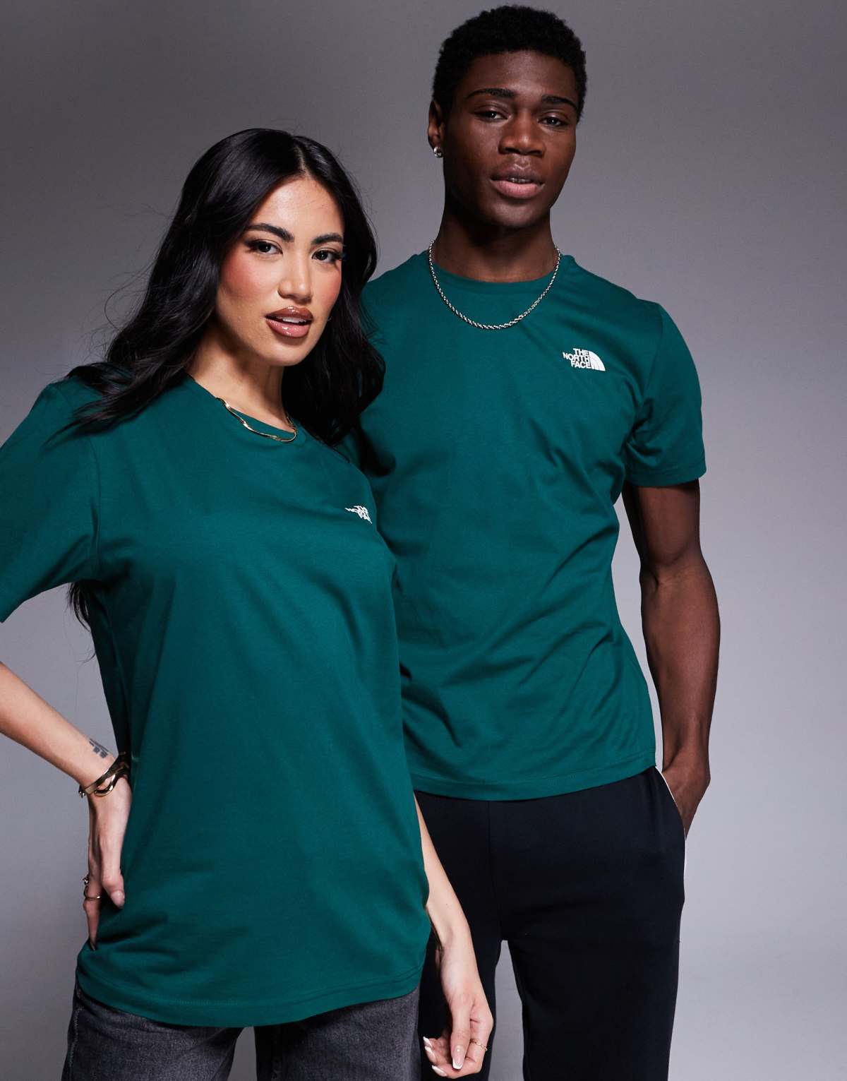 The North Face NSE Box backprint logo t-shirt in green
