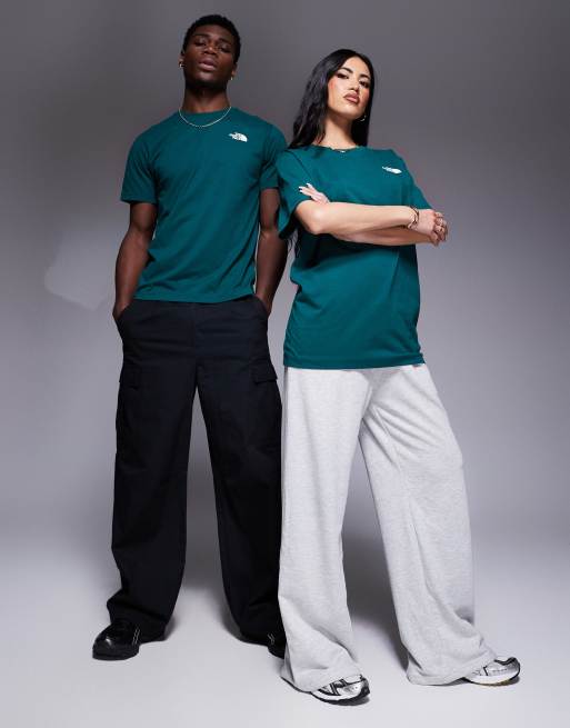 The North Face NSE Box Celebration back print t-shirt in dark green, 2 of 4