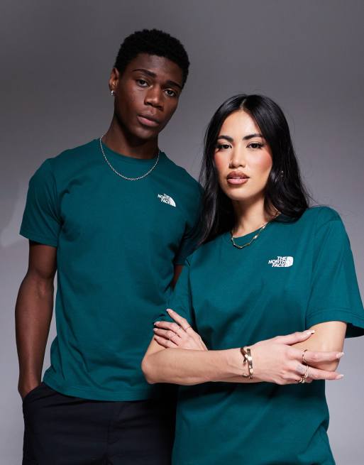 The North Face NSE Box Celebration back print t-shirt in dark green, 3 of 4