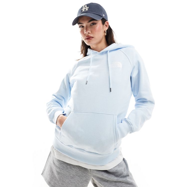 The North Face NSE Box hoodie in light blue