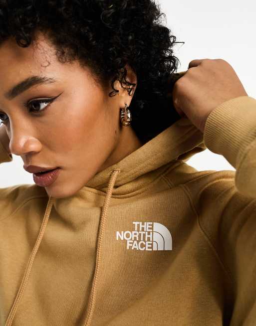 The North Face NSE Box hoodie in monogram light brown