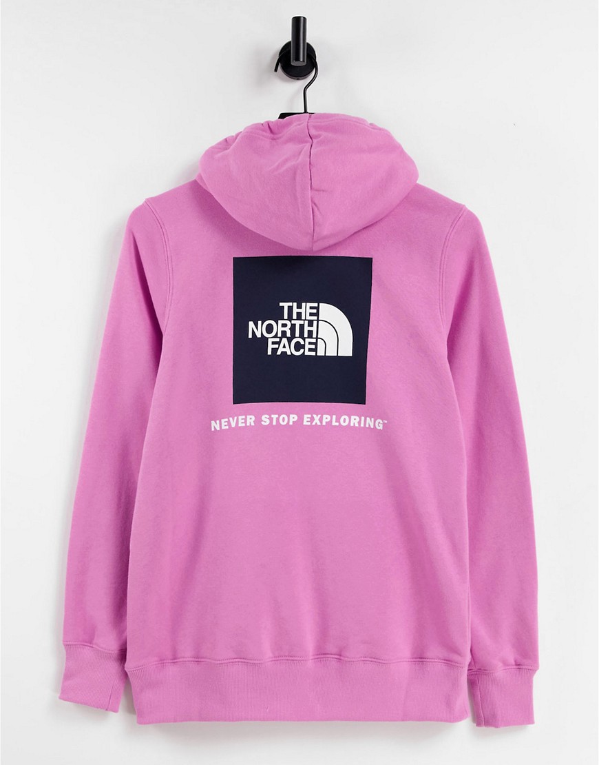 The North Face NSE Box hoodie in purple