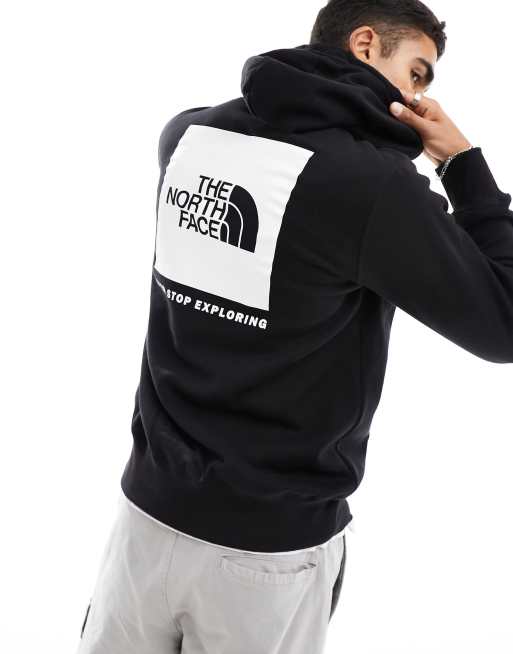 Black and white store north face hoodie