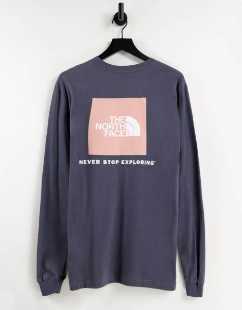 The North Face NSE Box long sleeve t-shirt in grey